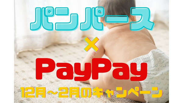 【パンパース×PayPay】2/28まで　PayPay決済で最大50％戻ってくるキャンペーン 画像