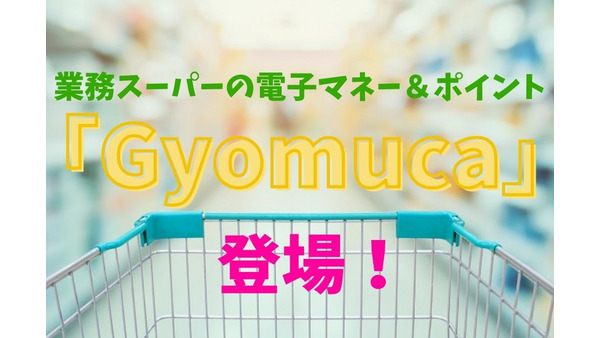 ついに出た！業務スーパーの電子マネー＆ポイント「Gyomuca」 画像