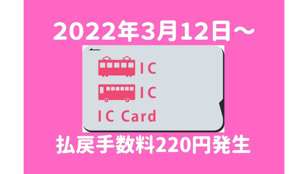 3/12～PASMOカードの払い戻しに手数料220円発生　デポジットやたまったポイントを損しないための手順 画像
