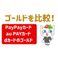 PayPayカード au PAYカード dカードのゴールド