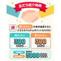 PayPay、新規登録キャンペーン開始！紹介した人・された人にも300ポイント獲得