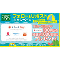 えらべるPay100円分もらえる！抽選で合計1,000名その場でわかる。