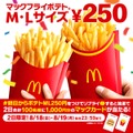 やっときた！マックポテト250円（8/19-8/30）12日間限定　最大34%の割引