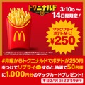 【７日間限定100円】マクドナルド「トクニナルド」キャンペーン開始 ポテトも安くなるぞォォォ！！