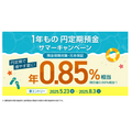【金利0.85%】住信SBIネット銀行、夏のボーナス向け円定期預金キャンペーンを開始