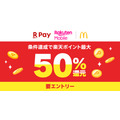 マクドナルドで楽天ペイを使うと最大50％還元！6月限定でポイントがザクザク貯まるチャンス！