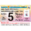 【BIPROGY】ローソンでAppleギフトカード購入するとQUOカードPay 5%還元！