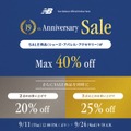 ニューバランスで最大40％オフ！公式オンラインストア19周年記念セール開始