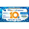 JR西日本・エディオン Wesmo!ポイント10倍還元などキャンペーン順次展開12/31まで