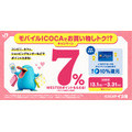 【JR西日本】モバイルICOCA決済でWESTERポイント7%還元！