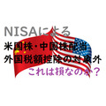NISAによる外国製額控除対象外