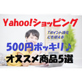 Tポイント消化にオススメ　税込・送料無料500円ポッキリ　Yahoo!ショッピングの商品5選