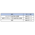 キャンペーン併用の楽天ポイント付与一覧表