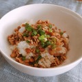 納豆とひき肉の甘辛そぼろ丼のレシピ