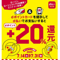 dポイントは20%分のポイントが還元