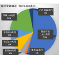 円グラフ5家計金融資産額