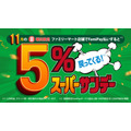 FamiPay（11/28）ファミマで5％還元