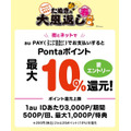 Pontaポイント10%還元