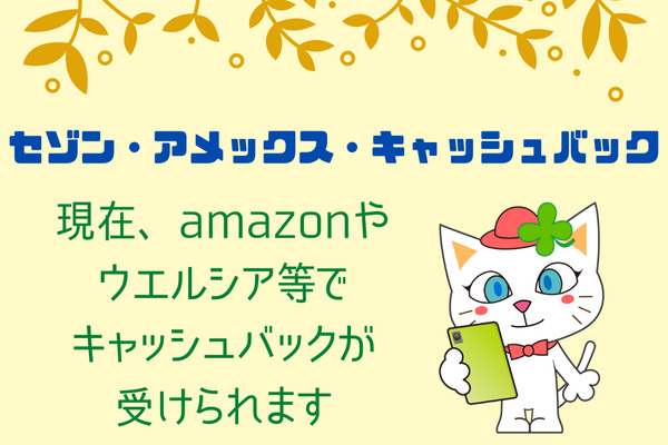 セゾン・アメックス・キャッシュバック」amazonで30％還元実施中　常にチェックを忘れないで 画像