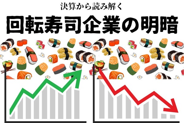 くら寿司・銚子丸・スシロー・かっぱ寿司・元気寿司　決算から読み解く回転寿司企業の明暗 画像