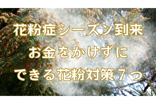 【お金をかけない花粉対策7選】家に持ち込まない・侵入させない！節約主婦の工夫 画像