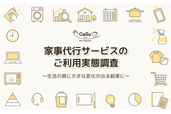 家事代行で生活の質向上　仕事や家庭生活の時間を確保できるようになった人多数 画像
