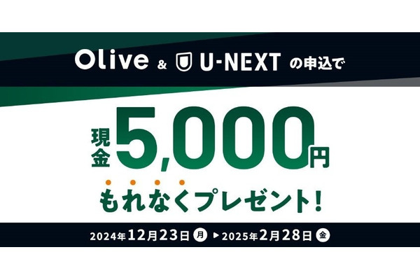 もれなく現金5,000円がプレゼント！三井住友銀行×U-NEXT条件確認！ 画像