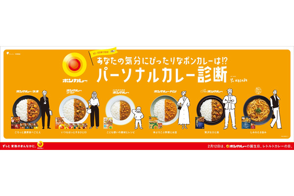 ボンカレー診断キャンペーン開催　診断結果をシェアで18個セット当たる(2/10-16) 画像