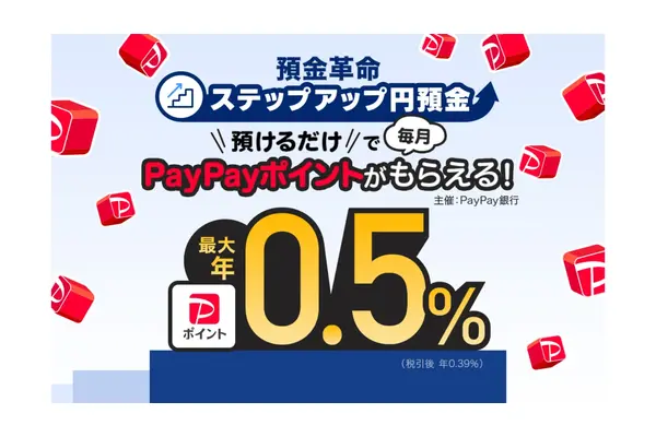 PayPay銀行に預けて「利息」or「ポイント」どちらを受け取るか選べる業界初の新機能 画像