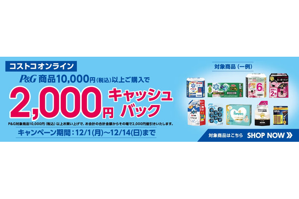 【コストコ】超お得な2千円キャッシュバックキャンペーン！おすすめの対象商品5選（12月14日まで） 画像