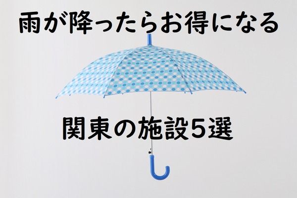 【梅雨シーズン到来】雨が降ったらチェックしていきたい「雨の日割引や特典」のある関東圏の施設5選 画像