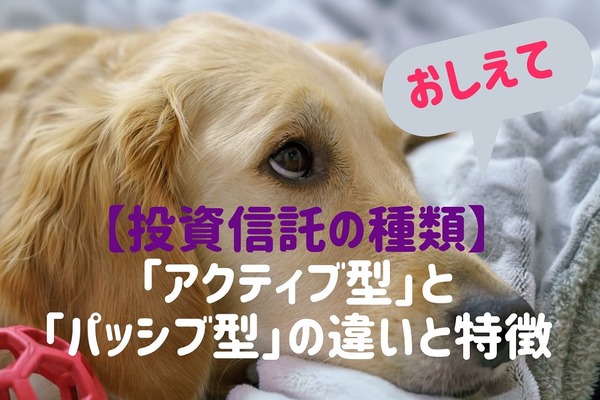 【投資信託の種類】利益目標の大きさで2種類に大別「アクティブ型」と「パッシブ型」の違いと特徴 画像