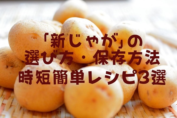 じゃがいもの「旬と価格」の関係　「新じゃが」の選び方・保存方法、簡単時短レシピ3選 画像