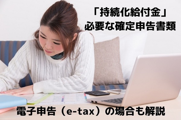 【コロナ支援】「持続化給付金」必要な確定申告書類：電子申告（e-tax）の場合も解説します 画像