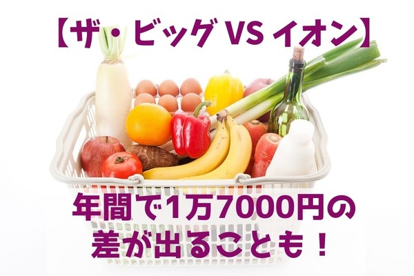 【ザ・ビッグ VS イオン】年間で1万7000円の差が出ることも　ザ・ビッグの「3つのお得」 画像