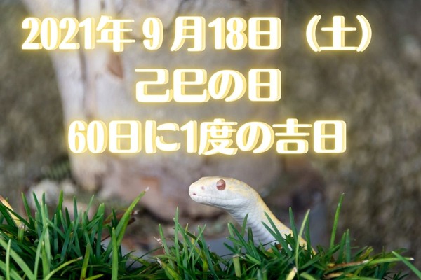 2021年9月の吉日・凶日　60日に一度の貴重な吉日「己巳の日」を見逃さないよう準備する 画像