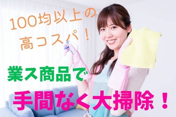 100均以上の高コスパ！業ス商品で安く、手間なく大掃除を 画像