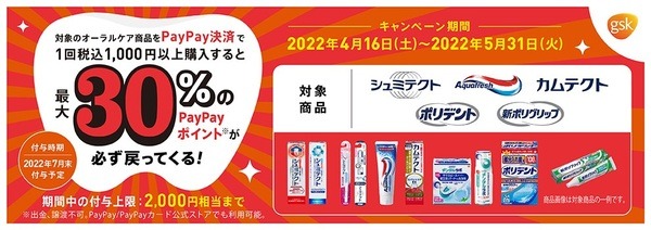 最大30％のPayPayポイント