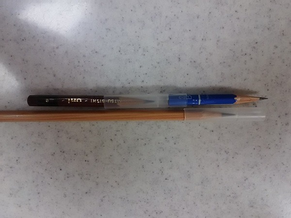 短くなった鉛筆を連結