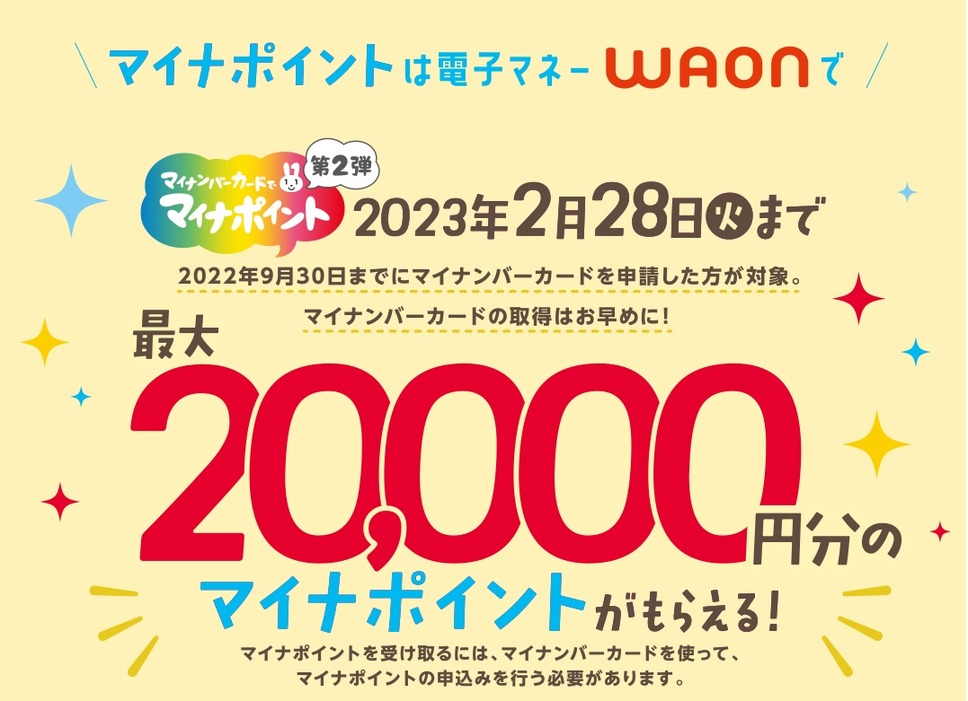 8月10日から15日までの6日間 WAONポイントが10倍！