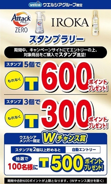 アタックZERO・IROKA購入で最大600ポイント