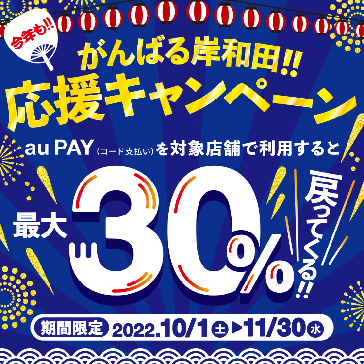 岸和田市×au PAYキャンペーン