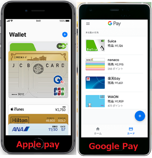 「Apple pay」と「Google Pay」を徹底比較