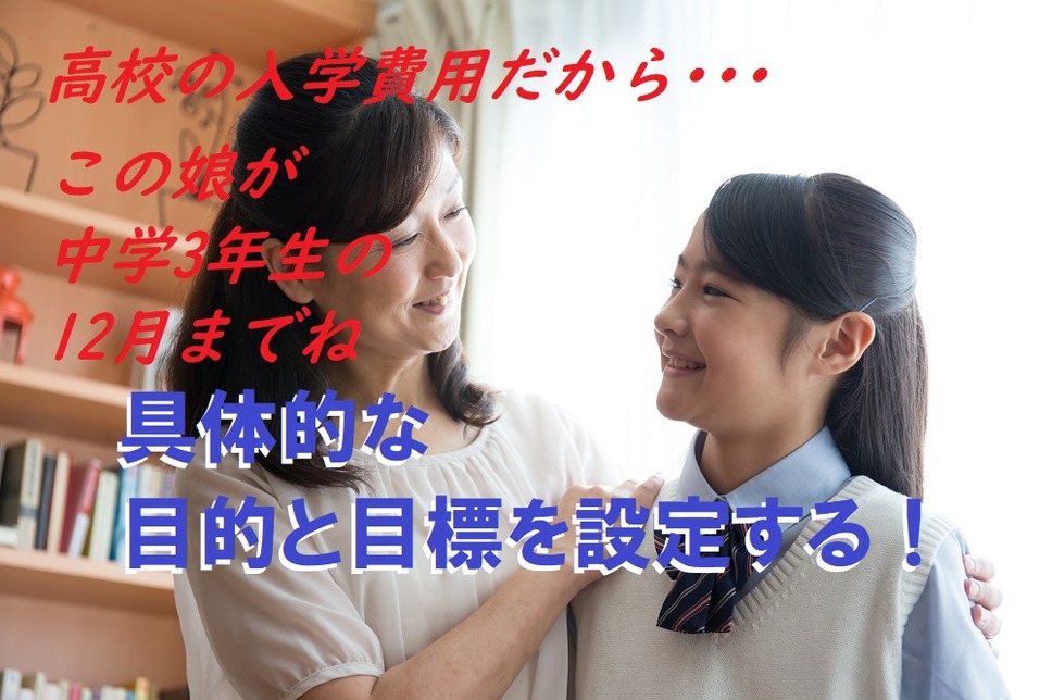 具体的な目的と目標を設定する。
