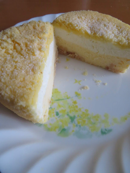 2層仕立てのチーズケーキ