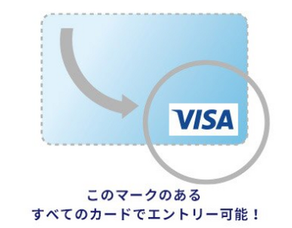 visaマークがあるカード