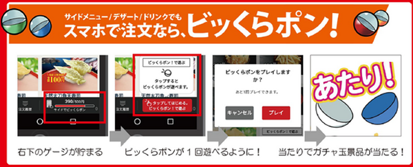 スマホで注文ビッくらポン