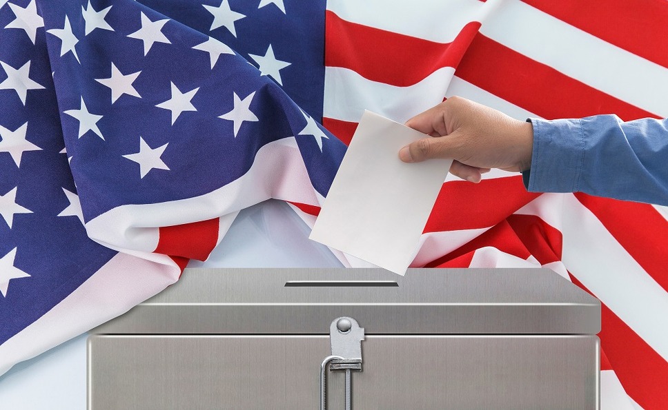 アメリカの選挙と投票箱