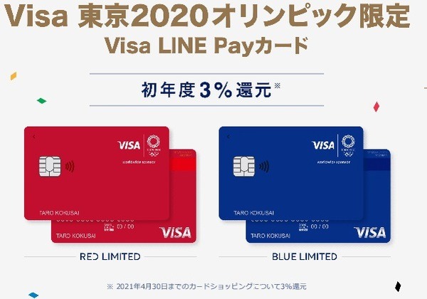 Visa LINE Payクレジットカードはまだ発行されていない