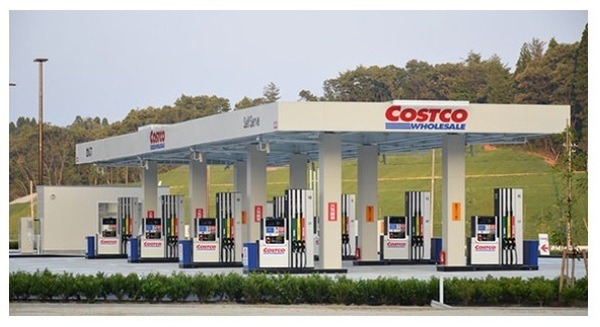 コストコのガソリンスタンド